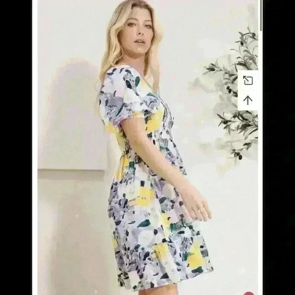 Oddi  Floral Maxi Dress 1xl  Boho Beach Romantic Dolman Sleeves Elastic waist - Picture 1 of 4